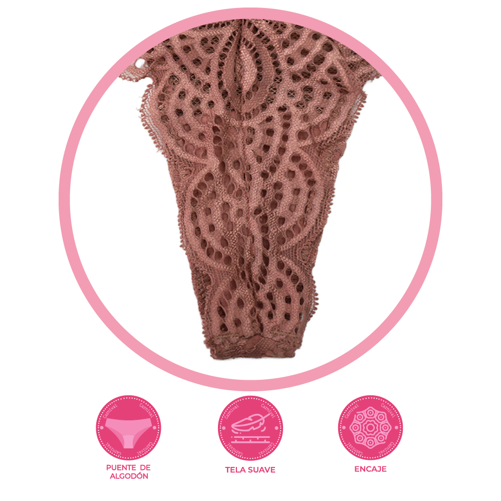 Tanga coordinable con detalles de encaje 74746 Lady Carnival