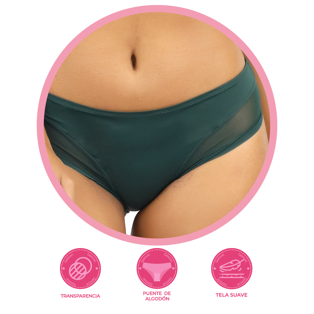 Panty coordinable con detalles de mesh 74919L Lady Carnival Carnival