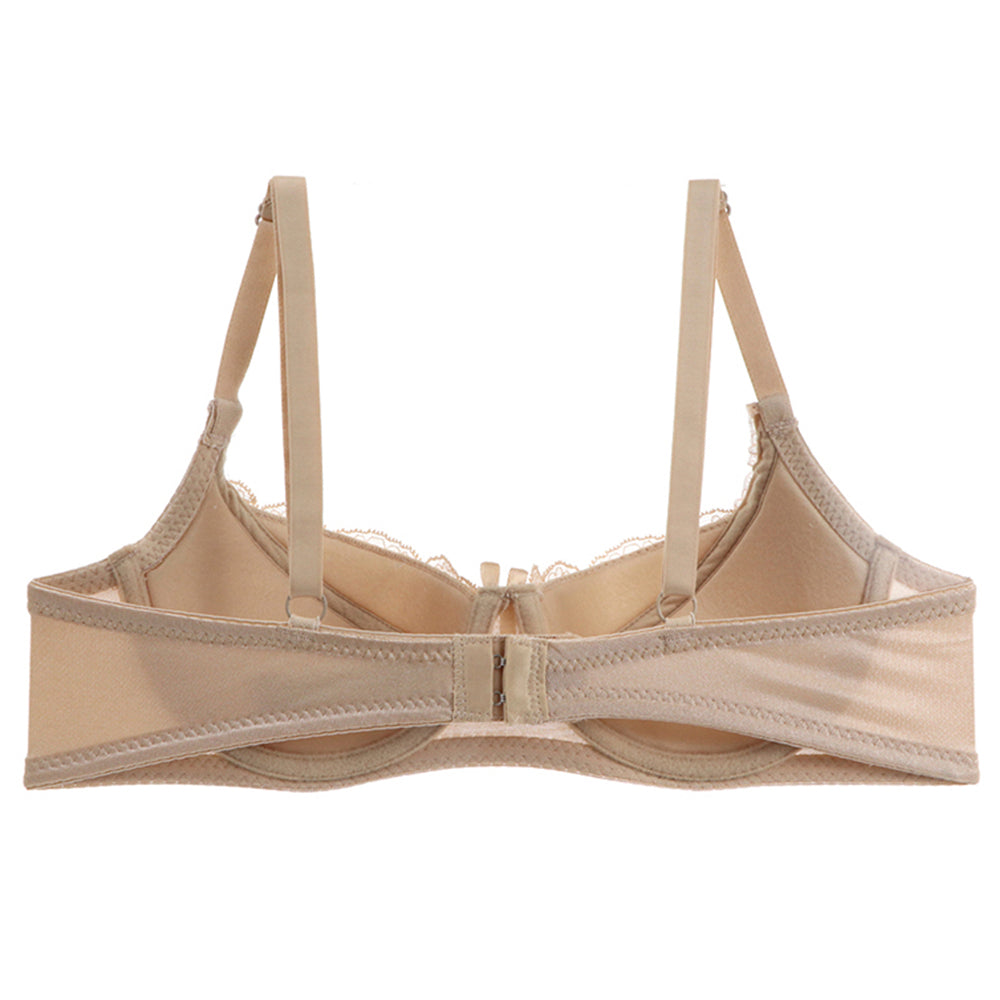Brasier beige con encaje sobre las copas y moño 816 Carnival Carnival