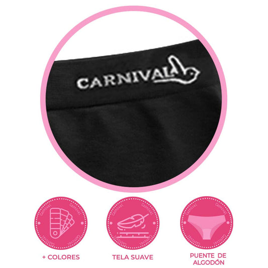 Calzón tipo bóxer de seamless con logo 113780 Carnival Carnival