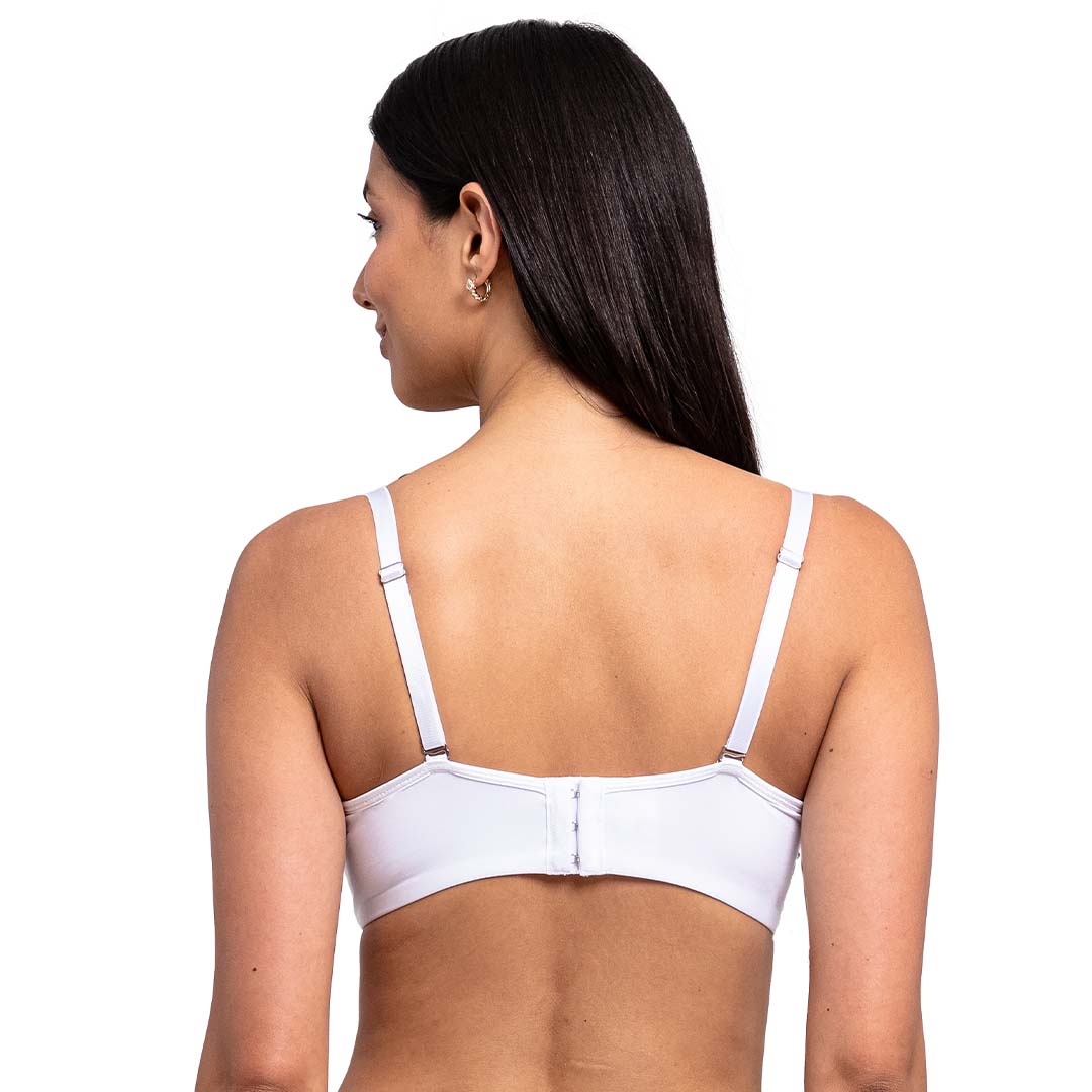 Brasier blanco con tirantes removibles y push up 21022 Carnival