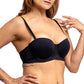Brasier negro con tirantes removibles y push up 21022 Carnival