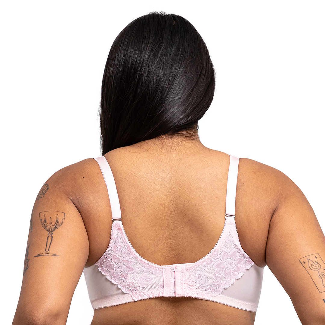 Brasier rosa  con encaje floral 2181 Carnival