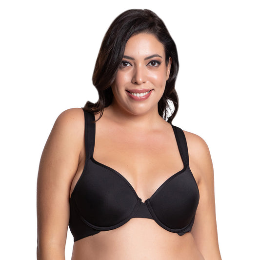 Brasier de talla extra con tirantes acolchonados  negro 24634 Carnival . Carnival