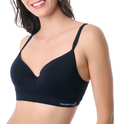 Brasier estilo top deportivo con logo impreso 23780