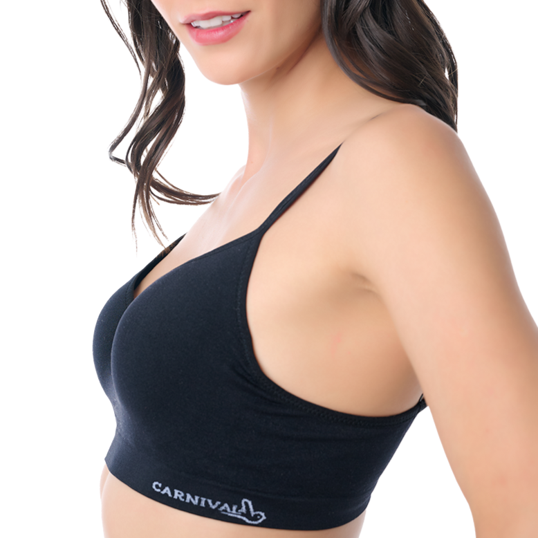 Brasier estilo top deportivo con logo impreso 23780