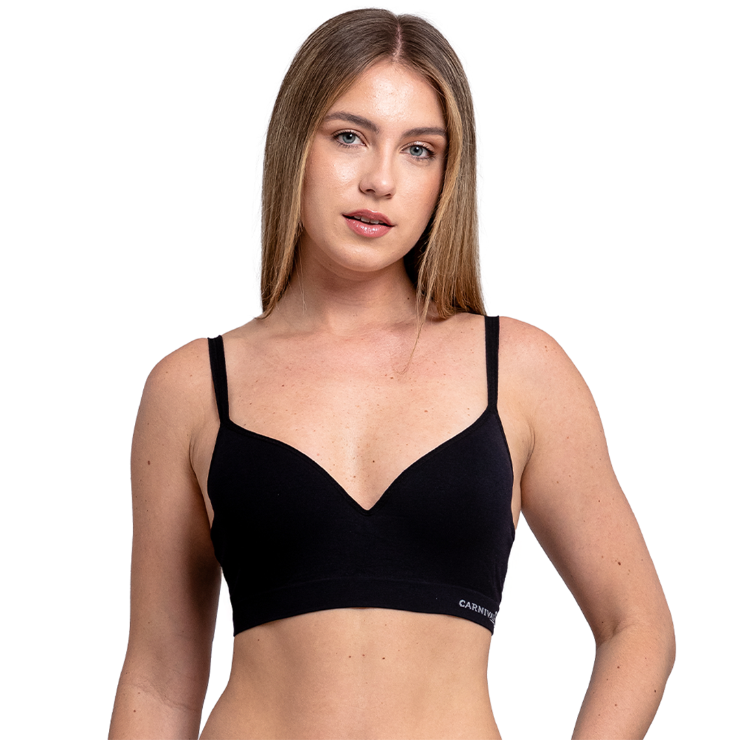 Brasier estilo top deportivo con logo impreso 23780