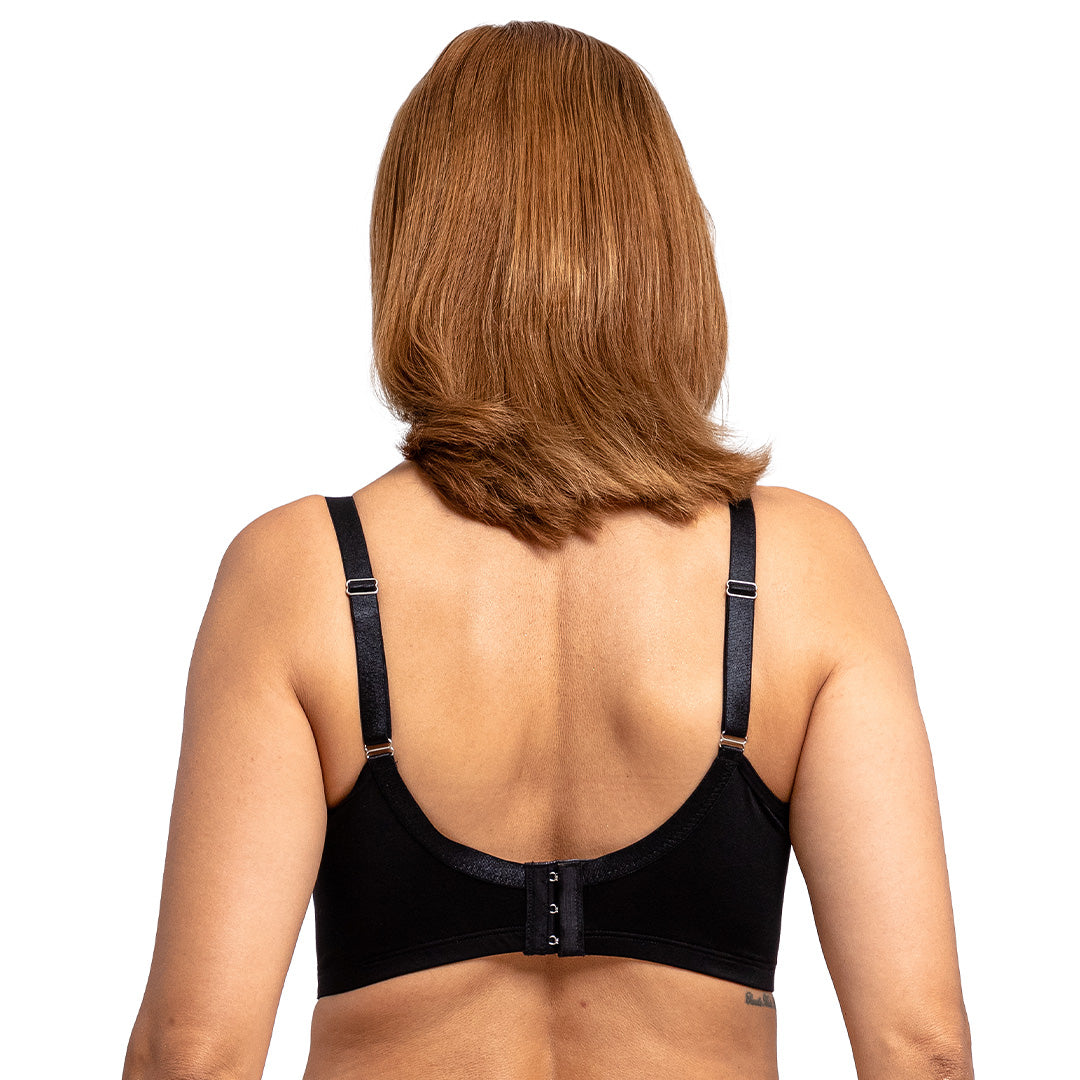 Brasier negro copa proformada, con detalle de encaje 23785 Carnival