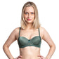 Brasier coordinable verde con encaje en copas 24030 Carnival Carnival