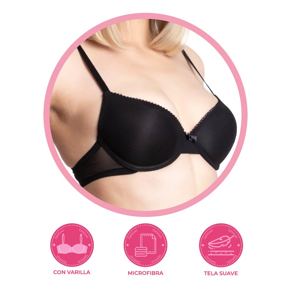 Brasier coordinable con transparencias 24394 Carnival Carnival Lenceria