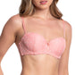 Brasier coordinable strapless con corazones 24502 Carnival