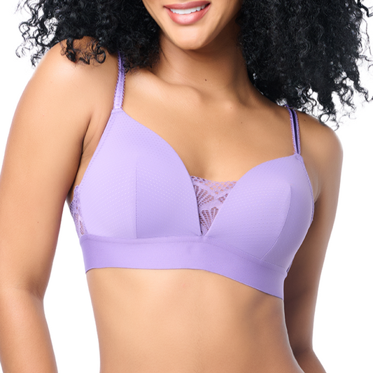Brasier coordinable sin varilla y detalles de encaje  morado 24579 Lady Carnival Carnival