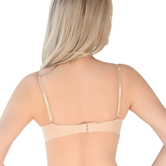 Brasier beige básico corte láser  24633 Carnival Carnival Lenceria