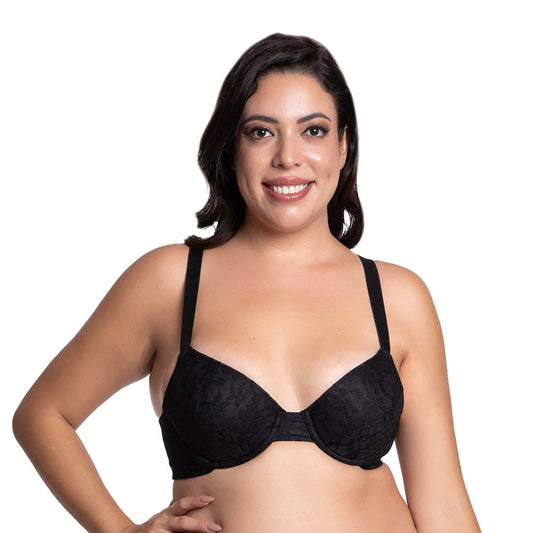 Brasier negro de talla extra con varilla  24635 Carnival Carnival Lenceria