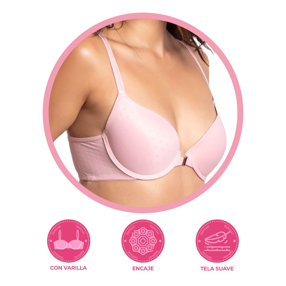 Brasier coordinable con broche al frente 24697 Carnival Carnival