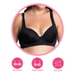 Brasier de talla extra con peto largo negro 24726 Carnival