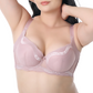 Brasier de talla extra con push up malva 24727 Carnival.