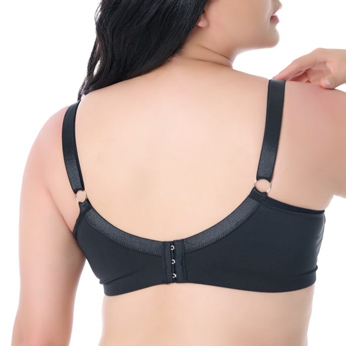 Brasier de talla extra con push up  negro 24727 Carnival