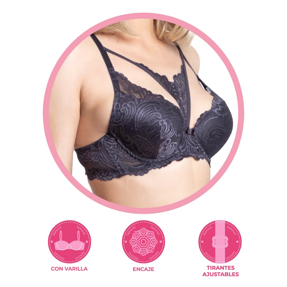 Brasier coordinable con encaje 24770 Lady Carnival Carnival