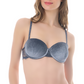 Brasier coordinable strapless con textura de terciopelo en las copas 24772 Lady Carnival