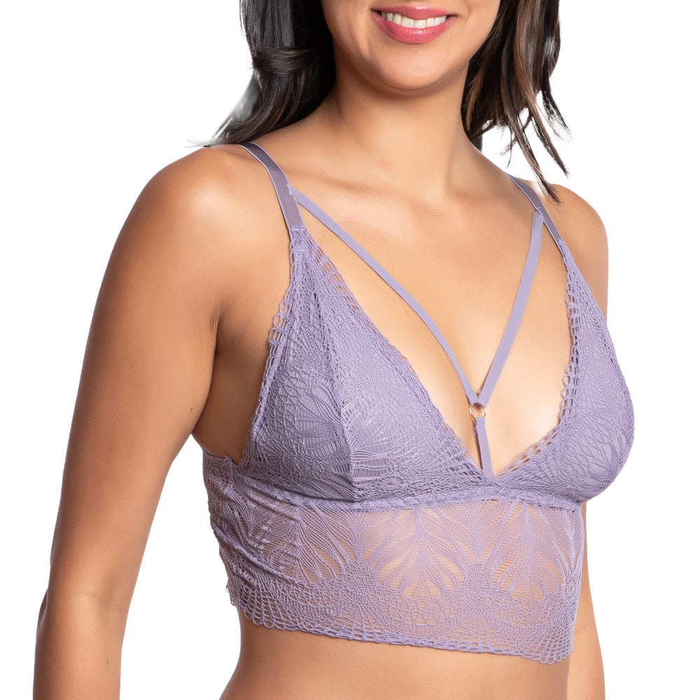 Bralette coordinable  sin varilla con encaje 24832 Lady Carnival