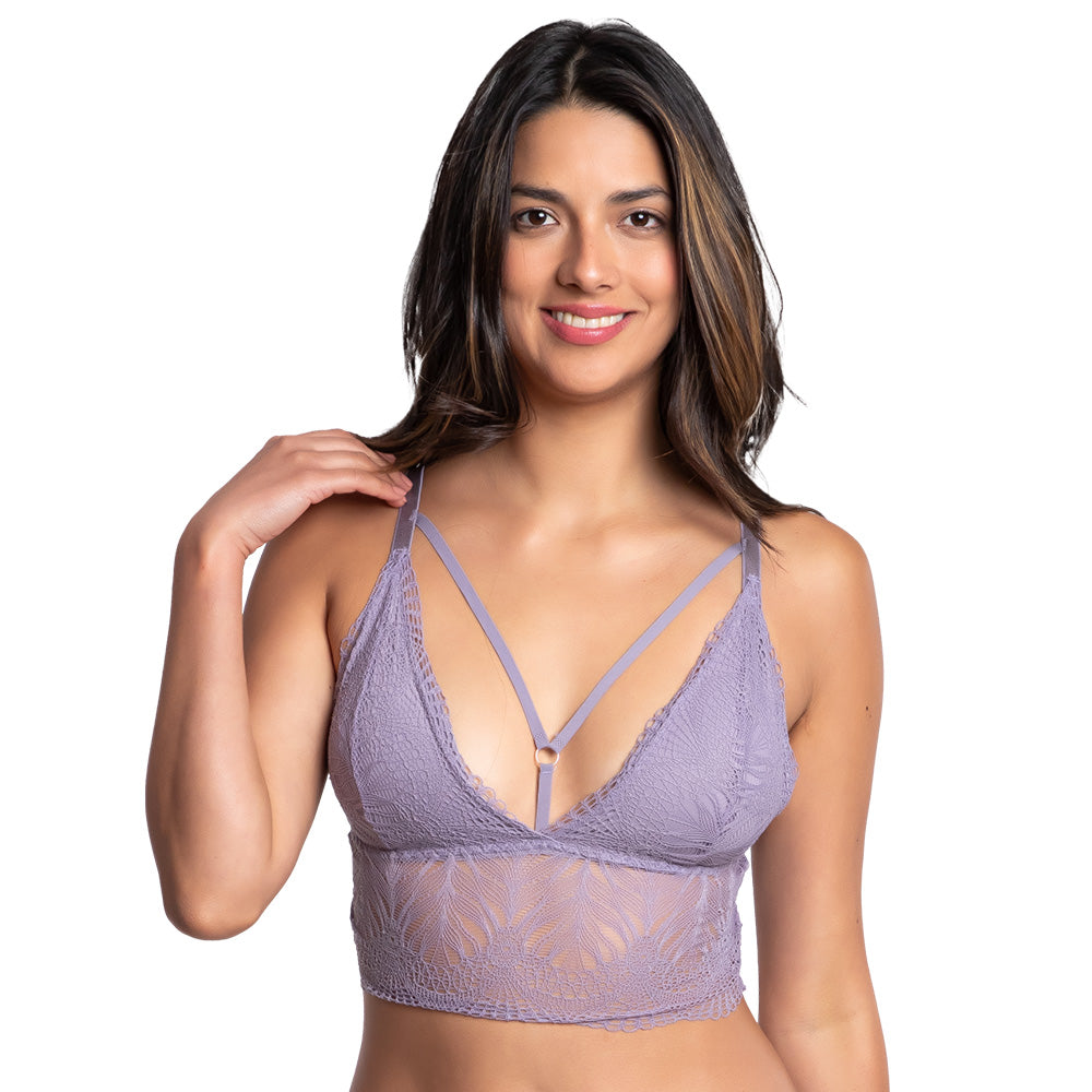 Bralette coordinable  sin varilla con encaje 24832 Lady Carnival