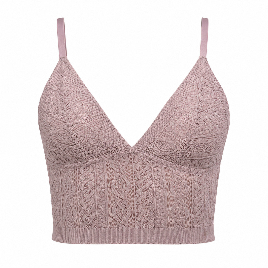 Bralette sin varilla, copas triángulares y pads removibles 25304F Fashion