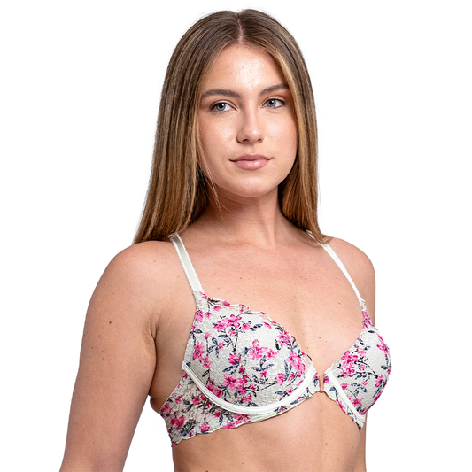 Brasier con varilla, broche al frente y encaje 24895L Lady Carnival