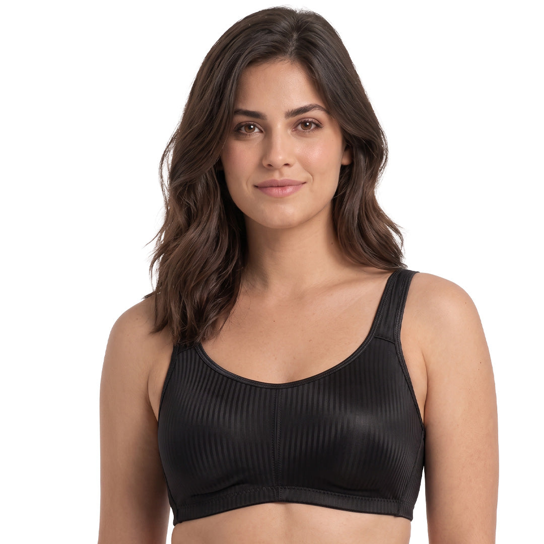 Brasier negro para mastectomía con bolsillos para prótesis 24897 Carnival