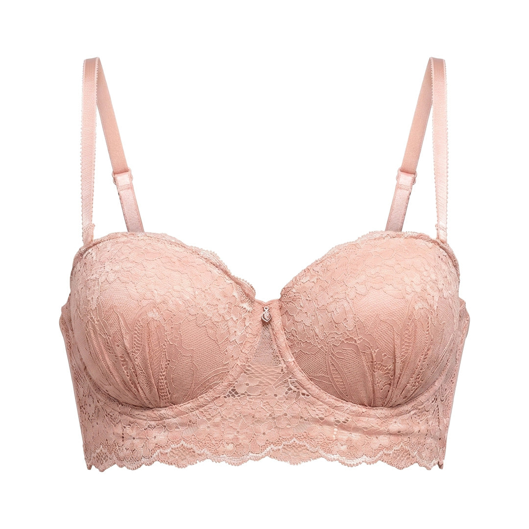Brasier strapless con push up y encaje 24940L Lady Carnival