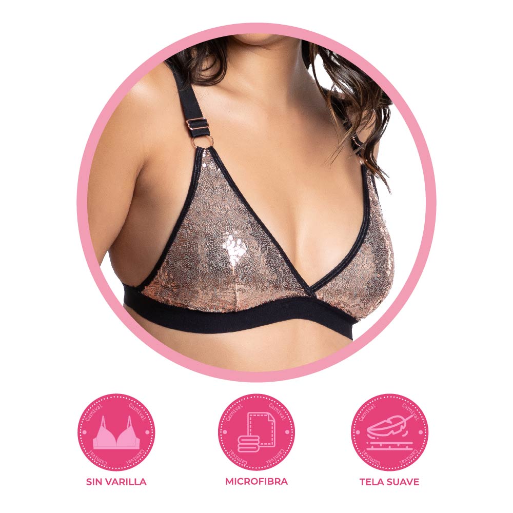 Brasier coordinable sin varilla 24948 Carnival Fashion