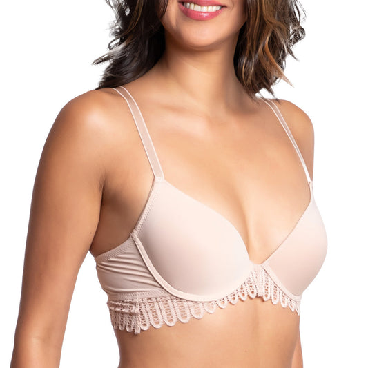 Brasier beige coordinable con detalles de encaje 24980 Carnival Carnival