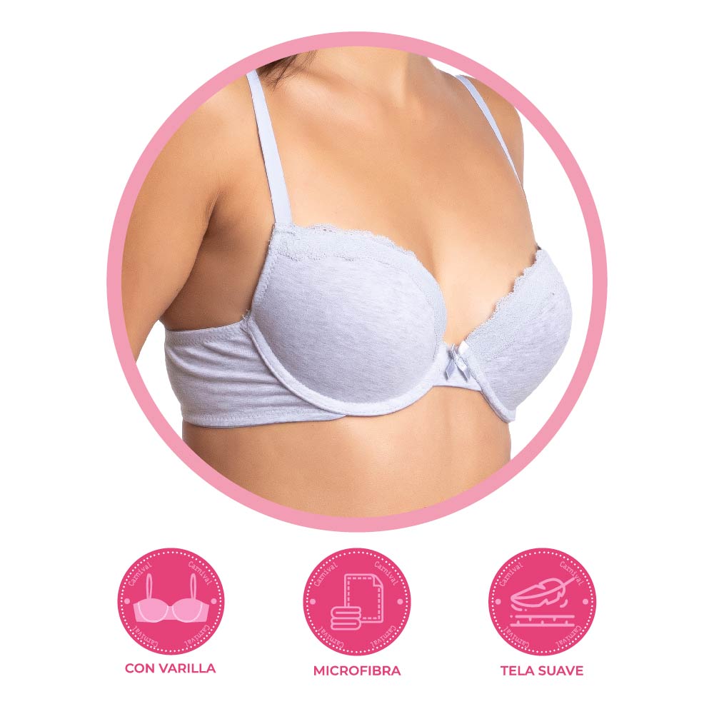 Brasier coordinable con detalles de encaje 24981 Carnival Carnival