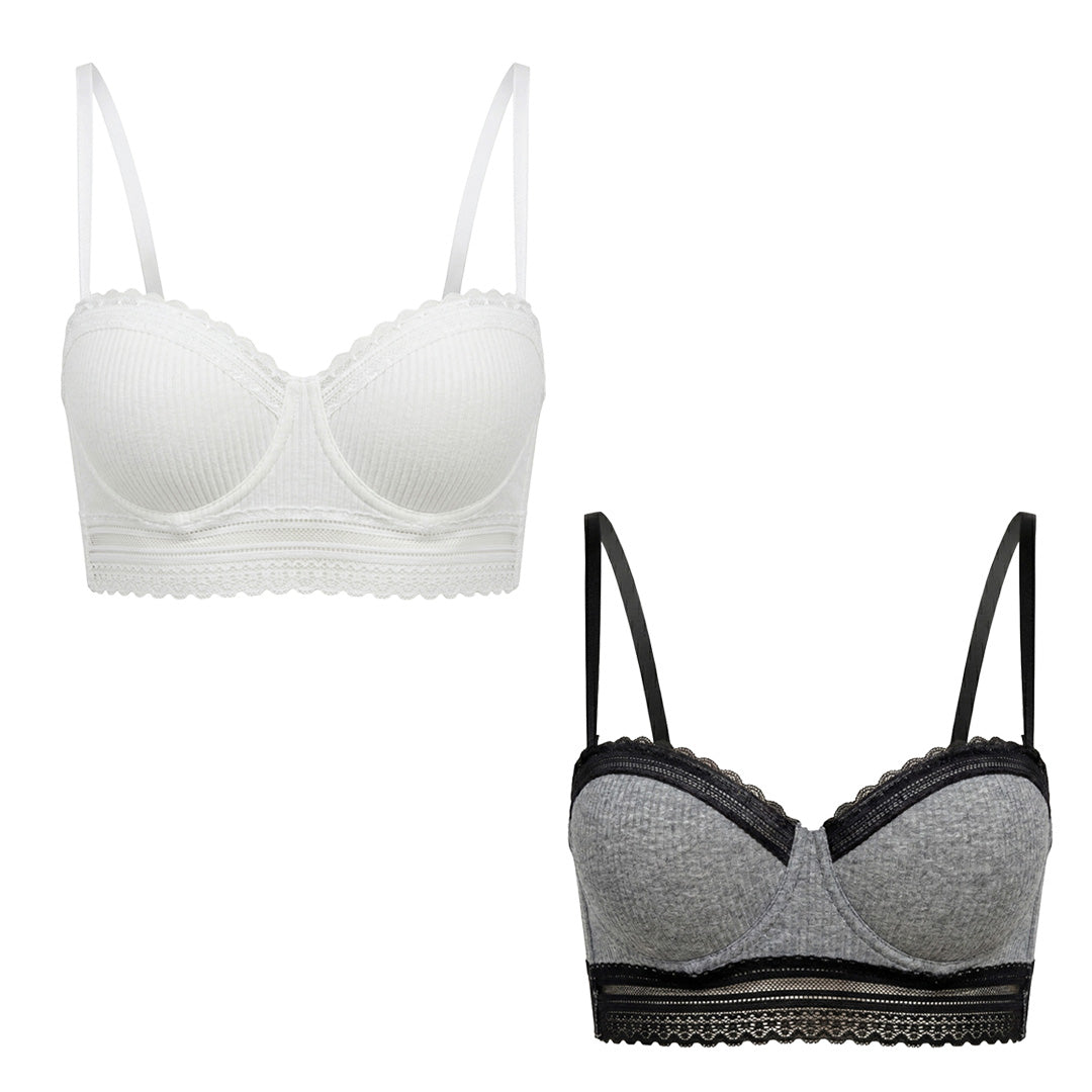 Set de Brasier strapless con varilla y detalles de encaje 25034 Carnival