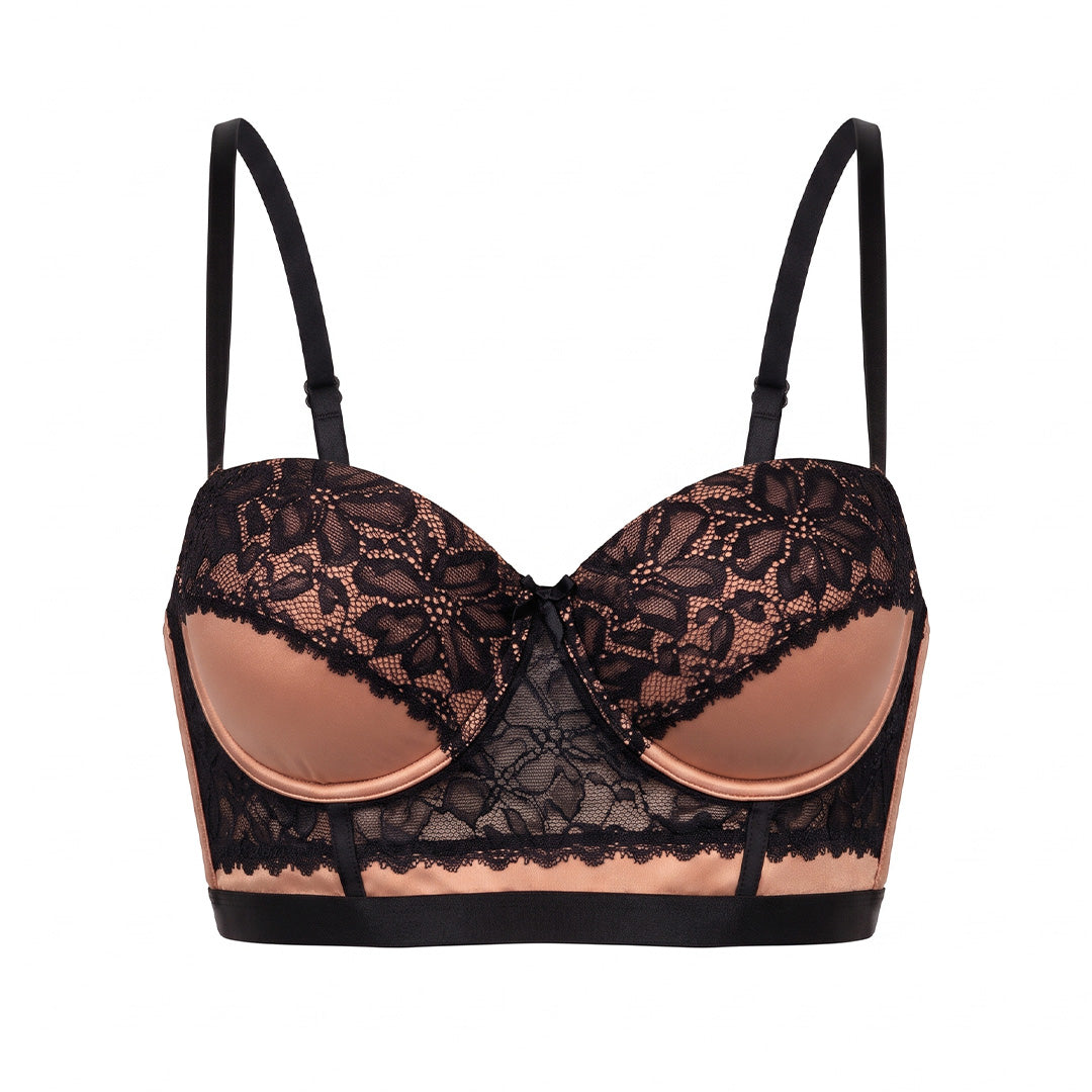 Brasier strapless de peto largo con varilla 25049L Lady Carnival