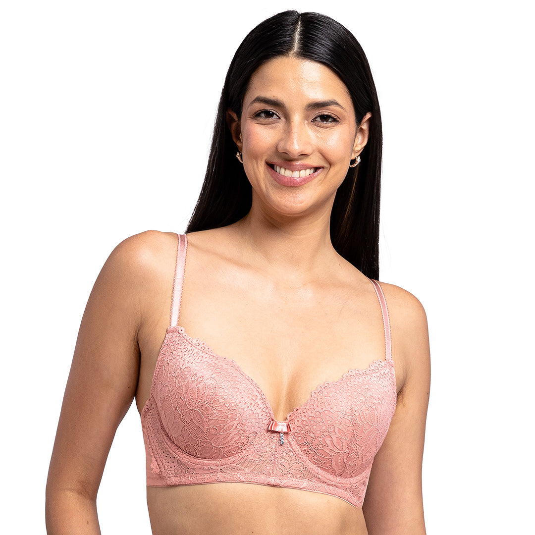 Brasier con varilla y encaje en copas 25050 Lady Carnival
