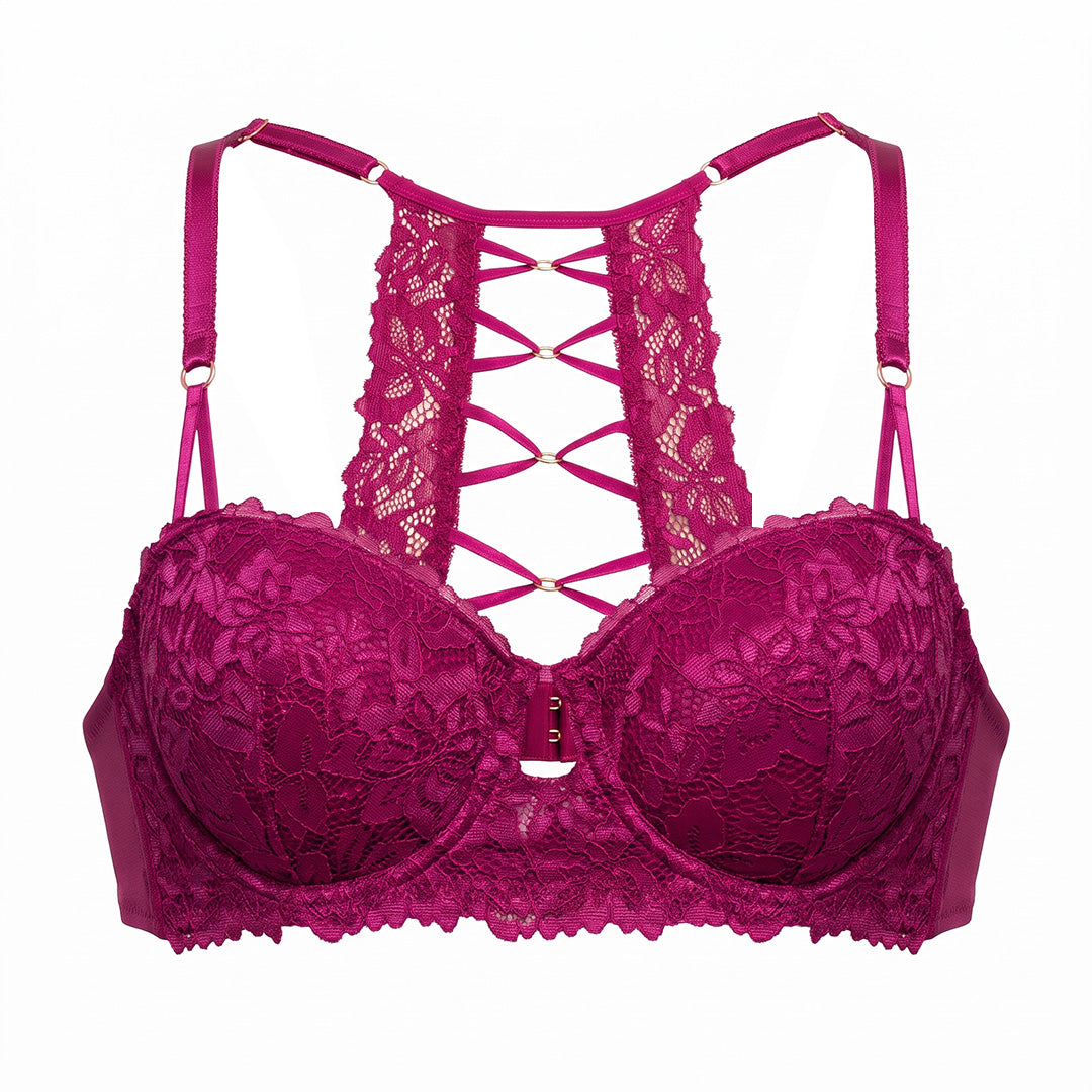 Brasier con push up detalle de aros de metal en la espalda 25054L Lady Carnival