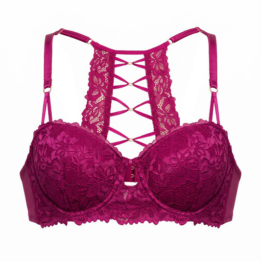 Brasier con push up detalle de aros de metal en la espalda 25054L Lady Carnival