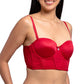 Brasier strapless con varilla, peto largo 25058L Lady Carnival
