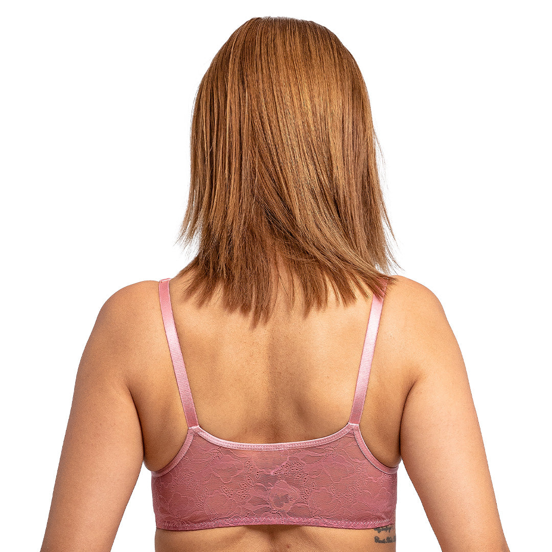 Brasier satinado con varilla y broche al frente 25078L Lady Carnival