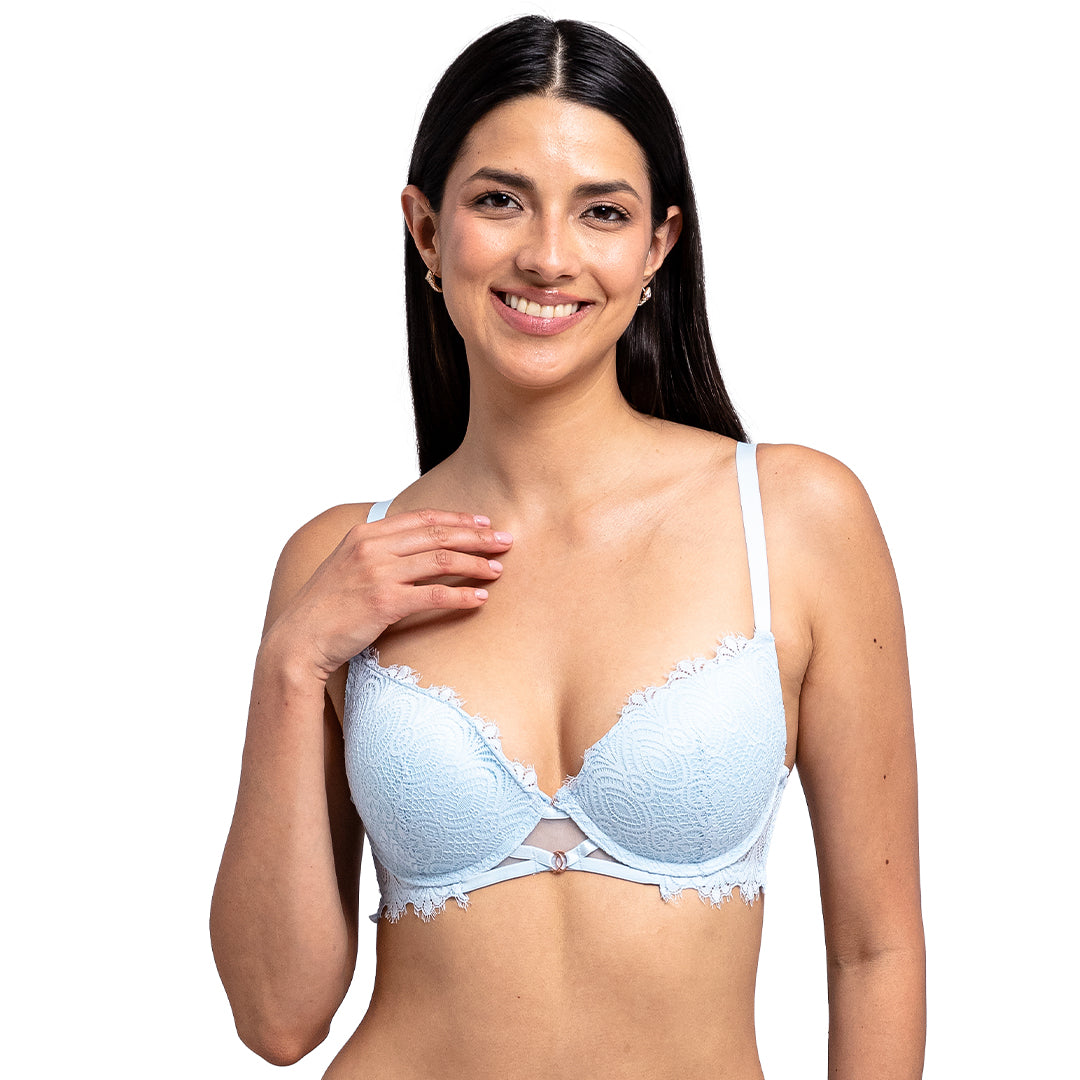 Brasier con ligero push up y encaje 25085L Lady Carnival