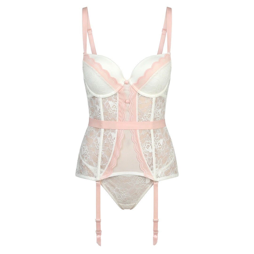 Corset con varilla, push up cintas ajustables en la parte trasera 25091L Lady Carnival