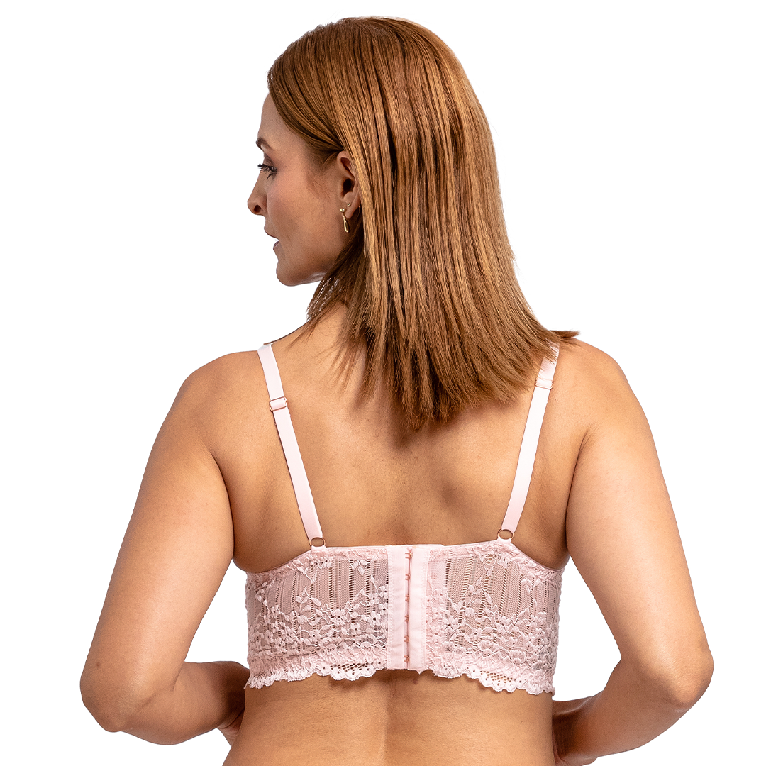 Brasier satinado de peto largo con varilla, push up 25095 Lady Carnival