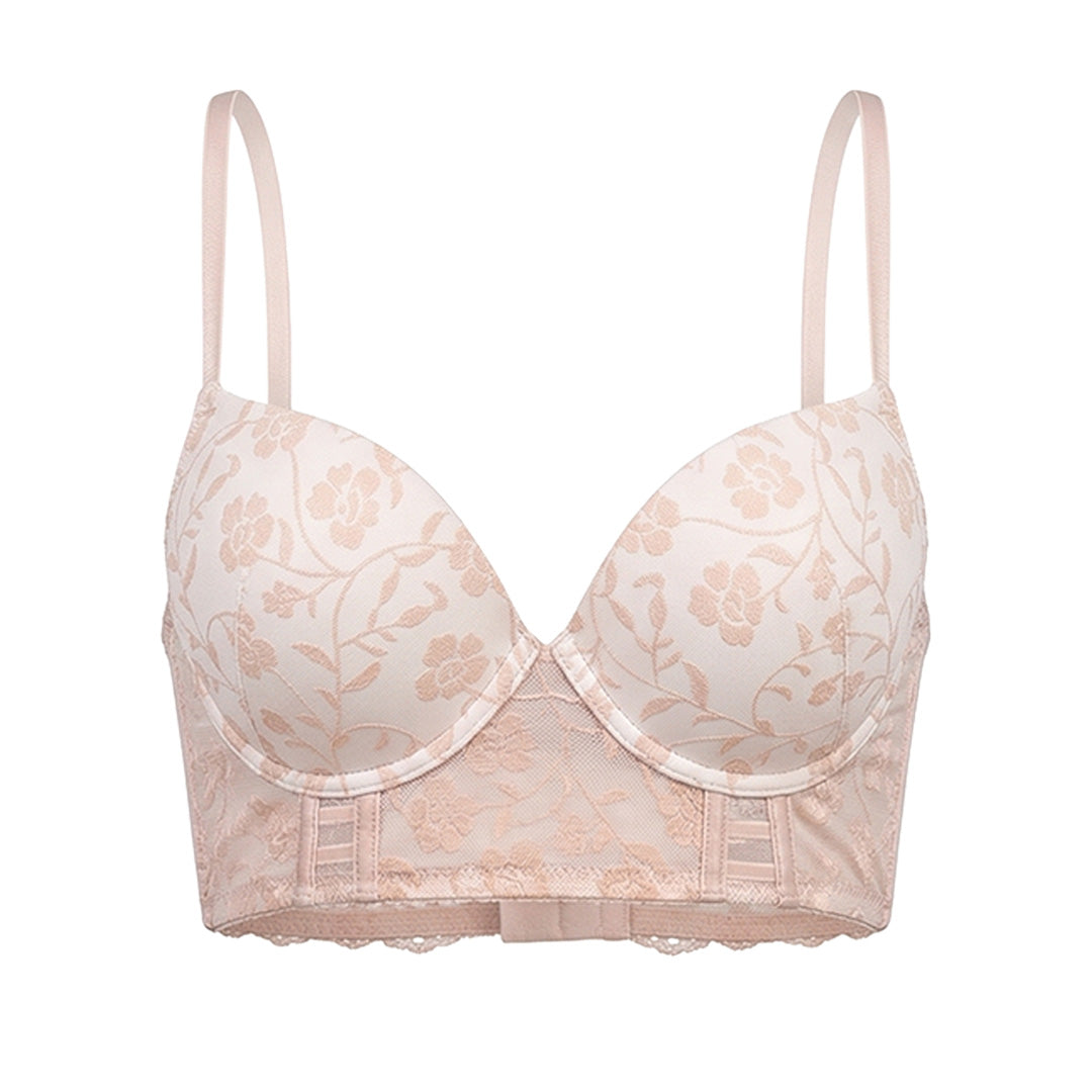 Brasier con varilla de peto largo con push up y detalles de terciopelo 25096L Lady Carnival