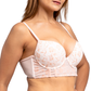 Brasier con varilla de peto largo con push up y detalles de terciopelo 25096L Lady Carnival