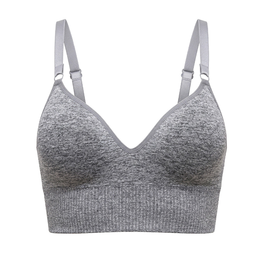 Brasier básico gris estilo deportivo 25106F Fashion