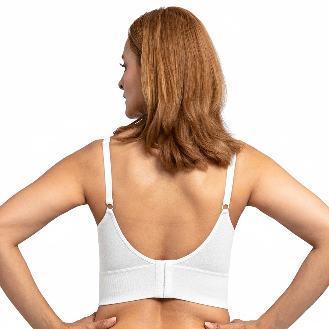 Brasier básico blanco estilo deportivo 25106F Fashion