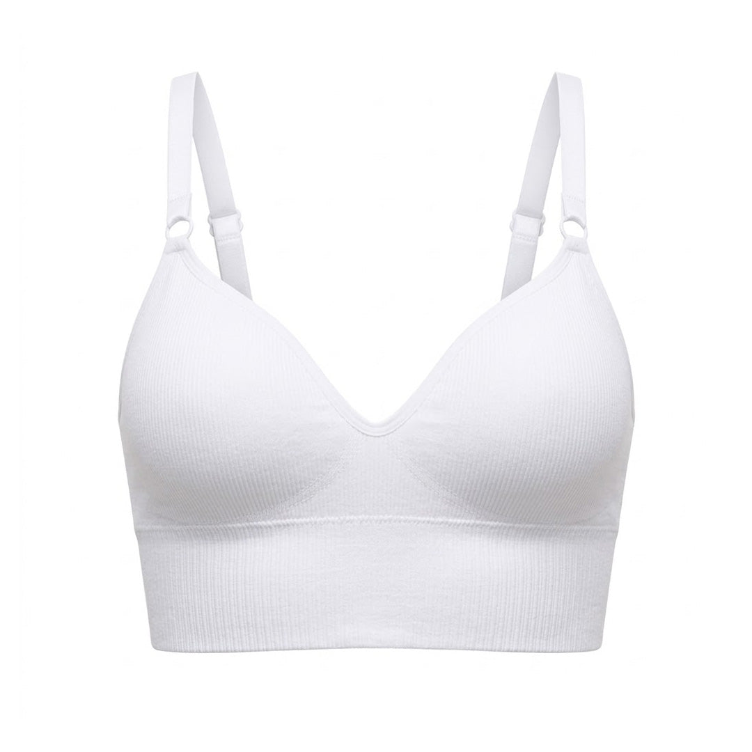 Brasier básico blanco estilo deportivo 25106F Fashion