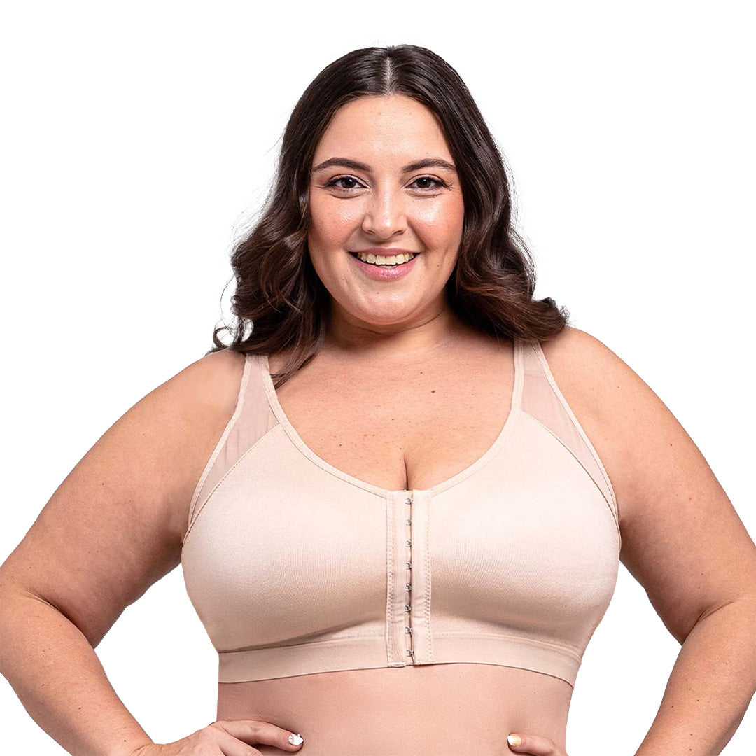 Brasier básico talla extra de soporte con broche al frente 25111L Lady Carnival