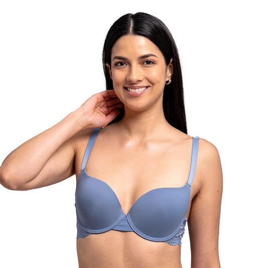 Brasier azul con varilla y detalles de encaje 25129 Carnival